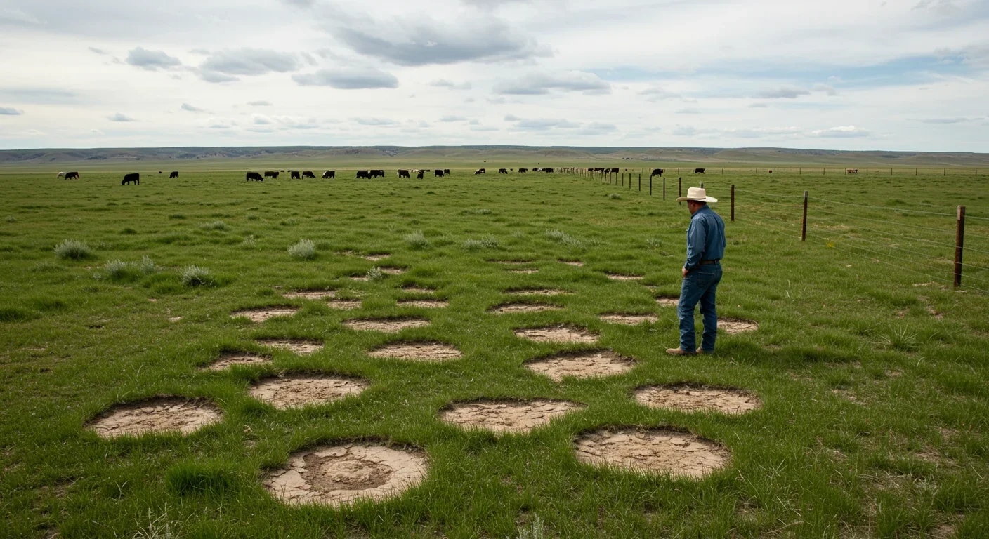 Conservation sign protecting biological soil crusts on desert hiking trail