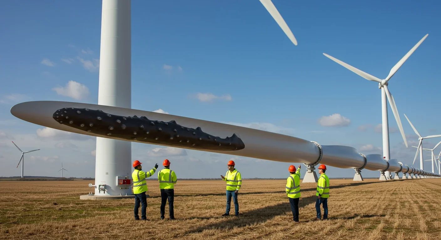 Wind turbine blade featuring humpback whale-inspired tubercles for improved efficiency