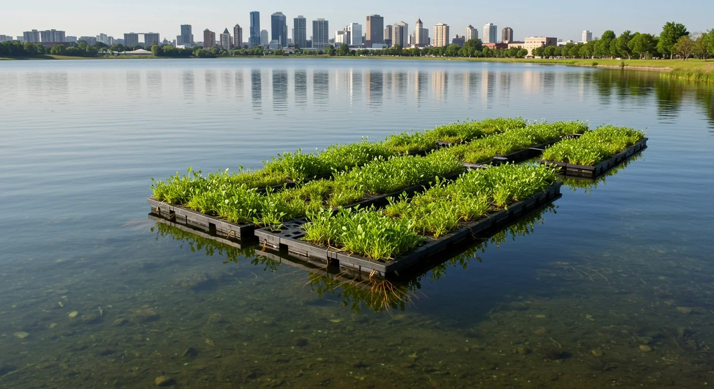 Environmental scientist testing water samples in bioremediation research laboratory