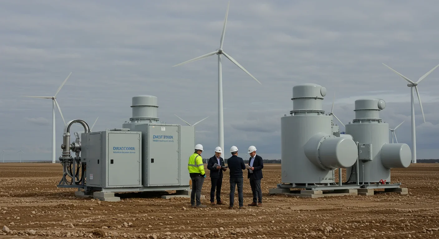 Cross-section showing CO2 being injected underground into basalt rock where it mineralizes into solid carbonate