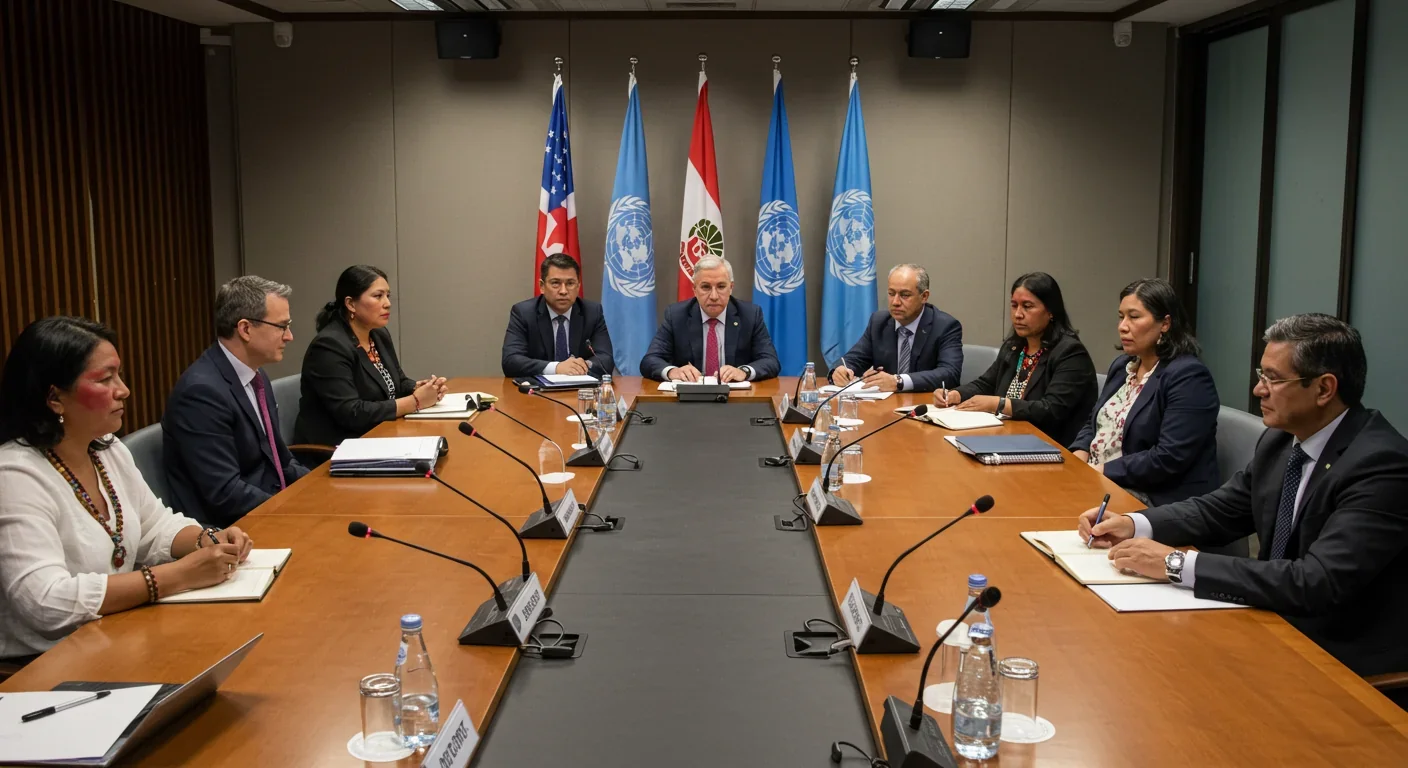 Diverse group discussing climate policy and geoengineering governance