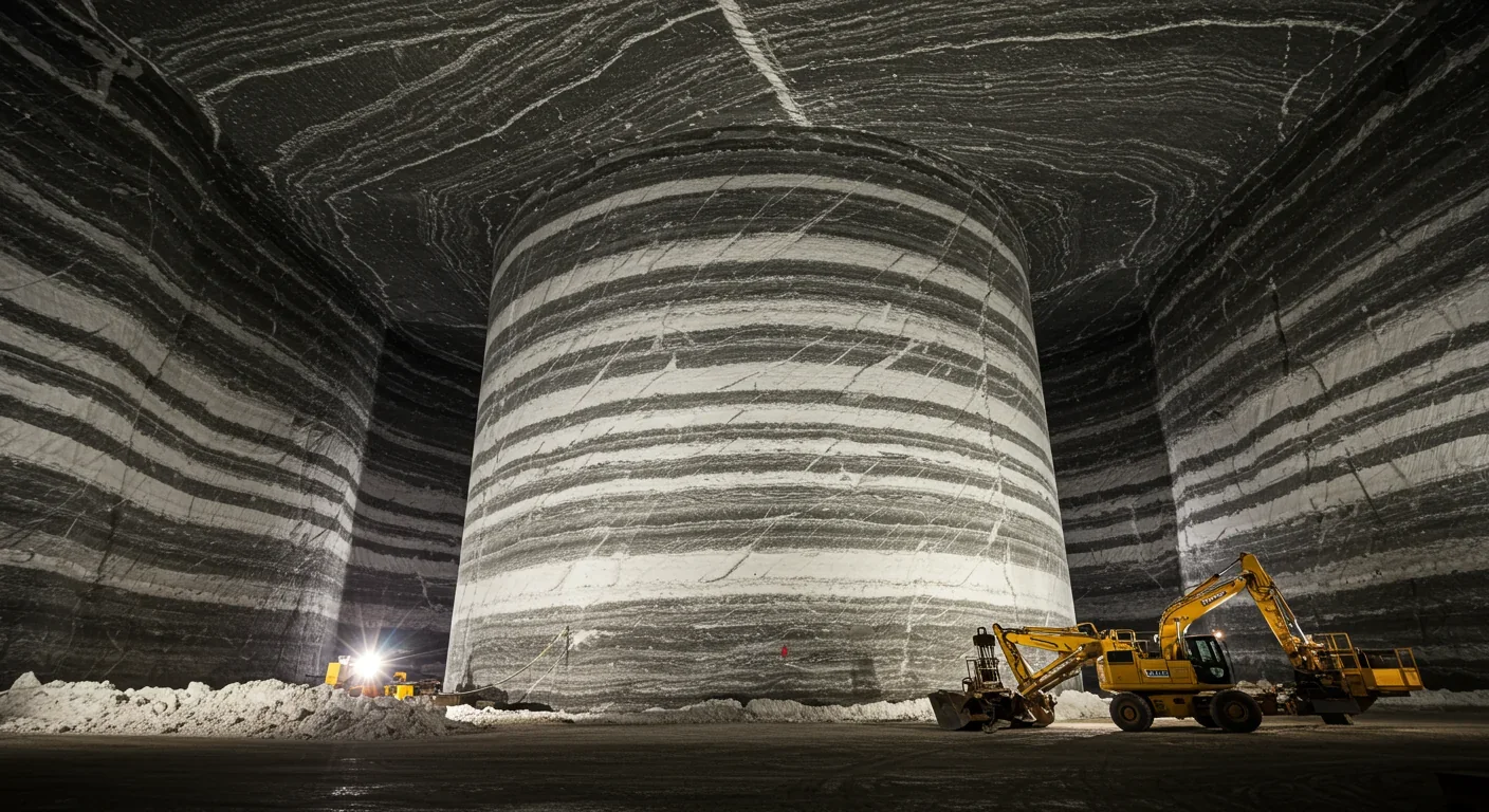 Underground salt cavern used for compressed air energy storage