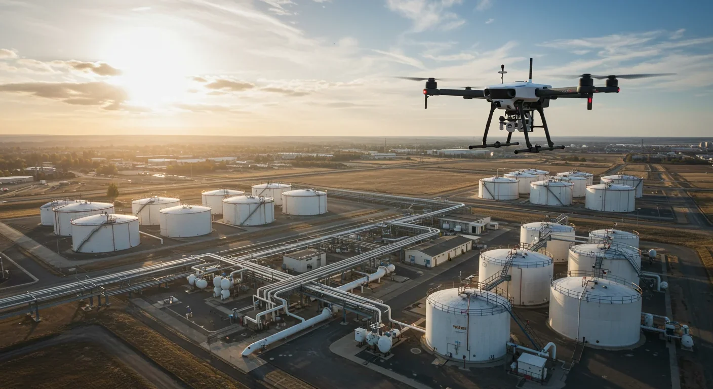 Modern waste facility capturing methane for energy instead of releasing emissions