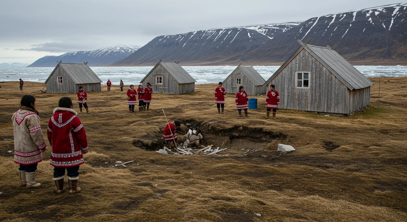 Indigenous practitioner conducting early-spring cultural burning to protect permafrost