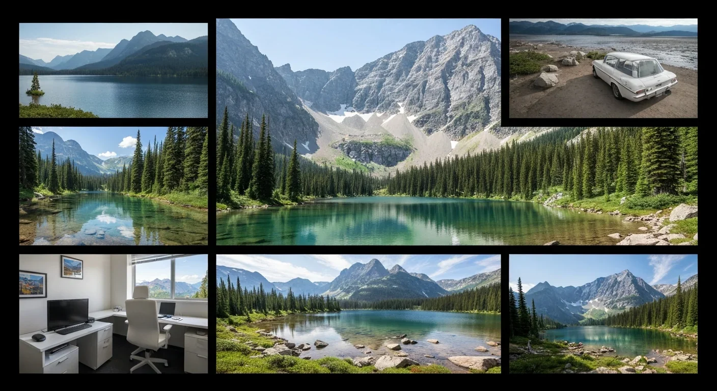 Remote wilderness area showing the type of pristine environments now contaminated with microplastic rainfall