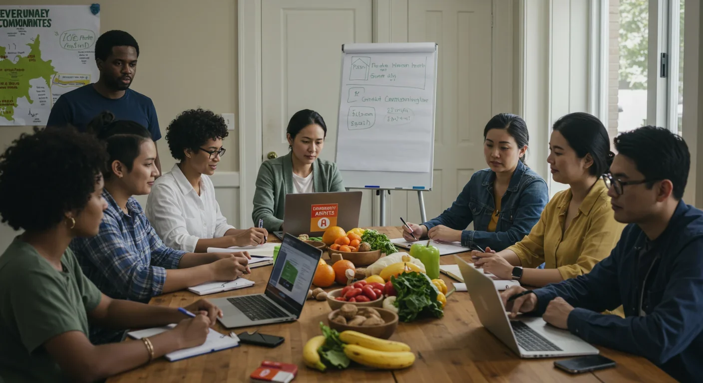 Diverse stakeholders from multiple sectors collaborating on integrated crisis response planning