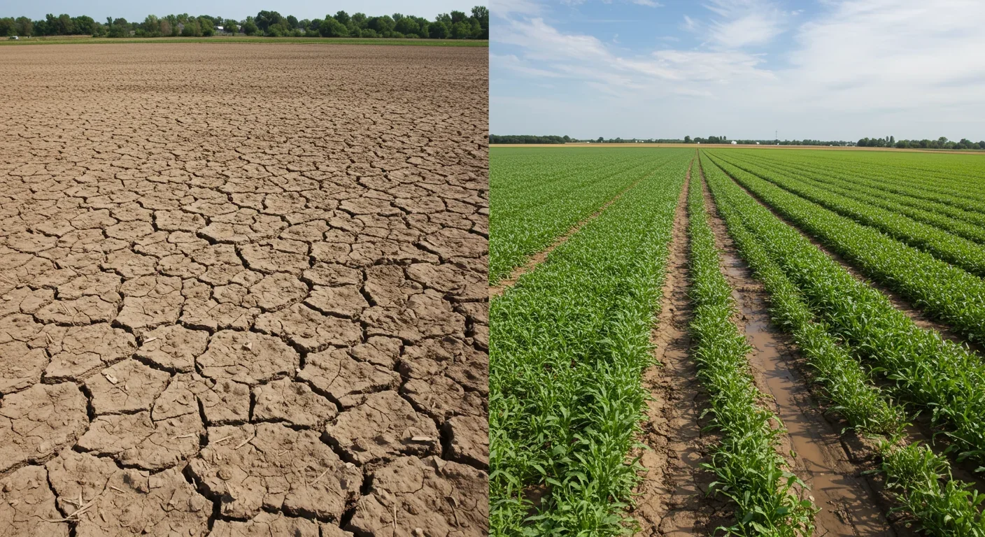Farmer hands holding healthy regenerative soil with earthworms