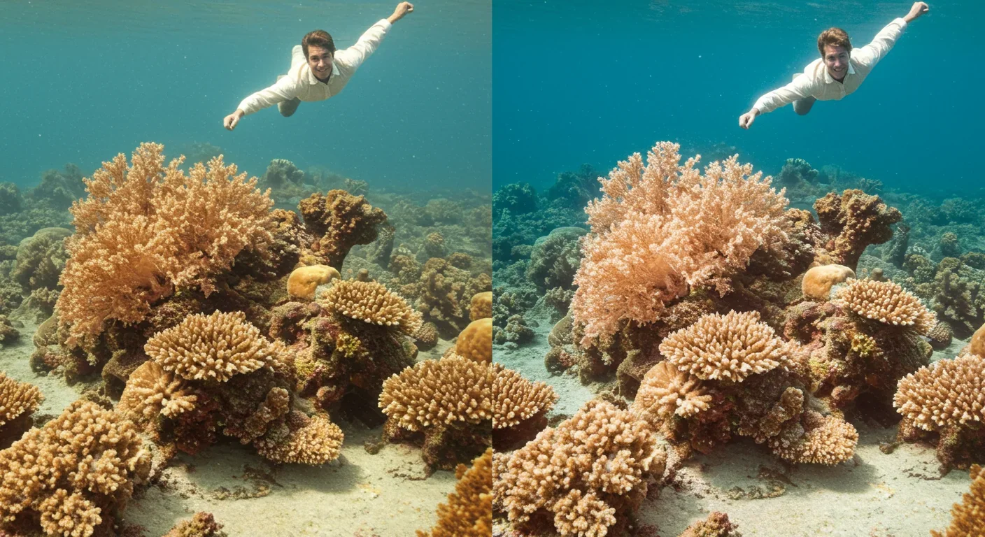 Elderly fisher sharing environmental memories with young researcher on harbor dock